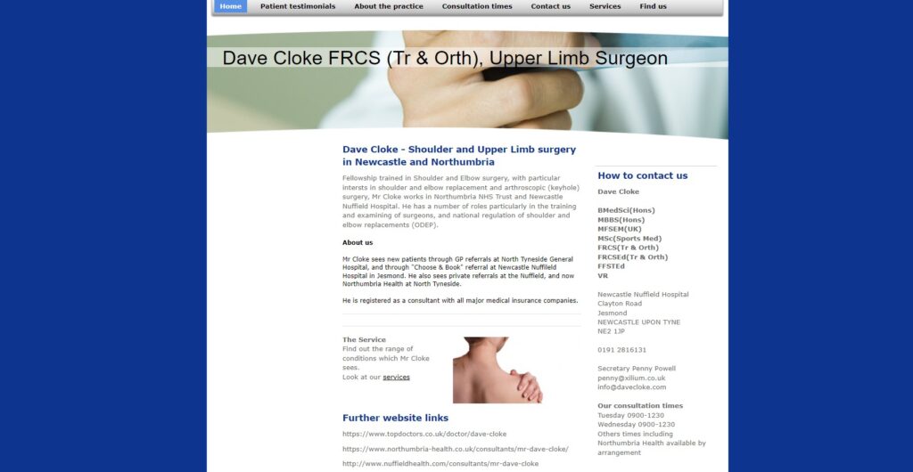 dave cloke homepage