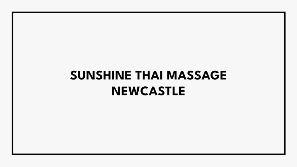 sunshine-thai-massage-newcastle